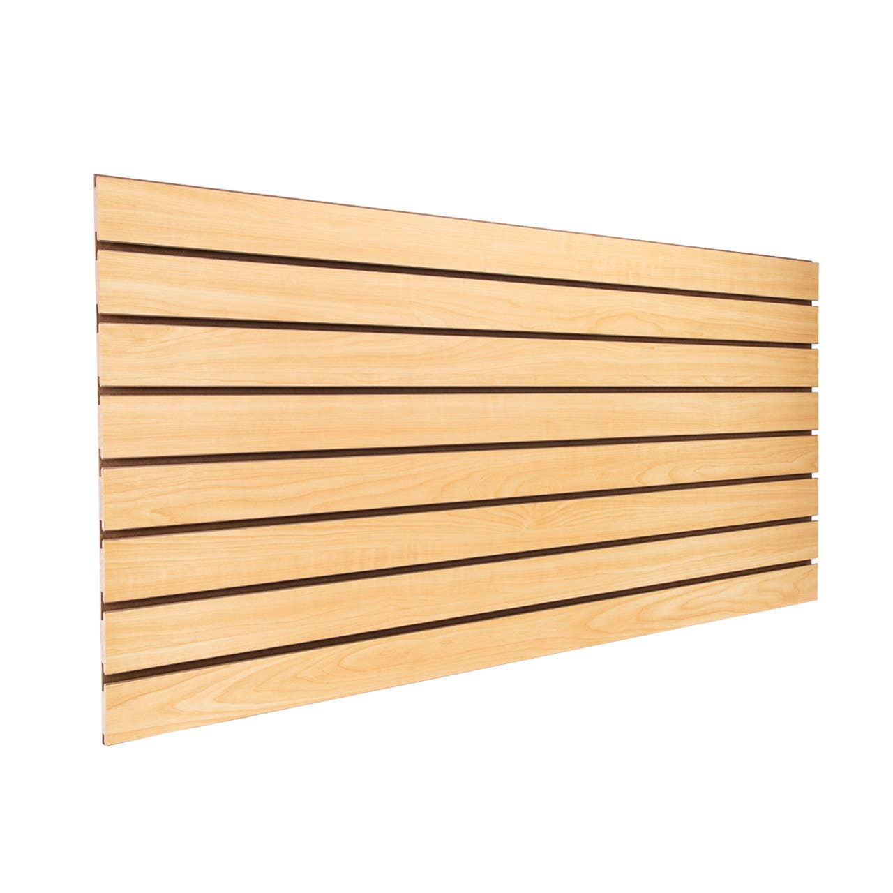 Store Supply Warehouse - Wholesale Retailer Display - Accessories - 2' X 4' Maple Horizontal Slatwall Easy Panels - Pack Of 2 4