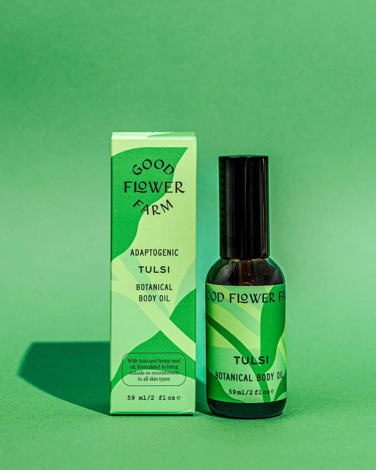 Good Flower Farm - Vente Huile pour le bain/corps - Huile corporelle botanique Tulsi/2 oz4