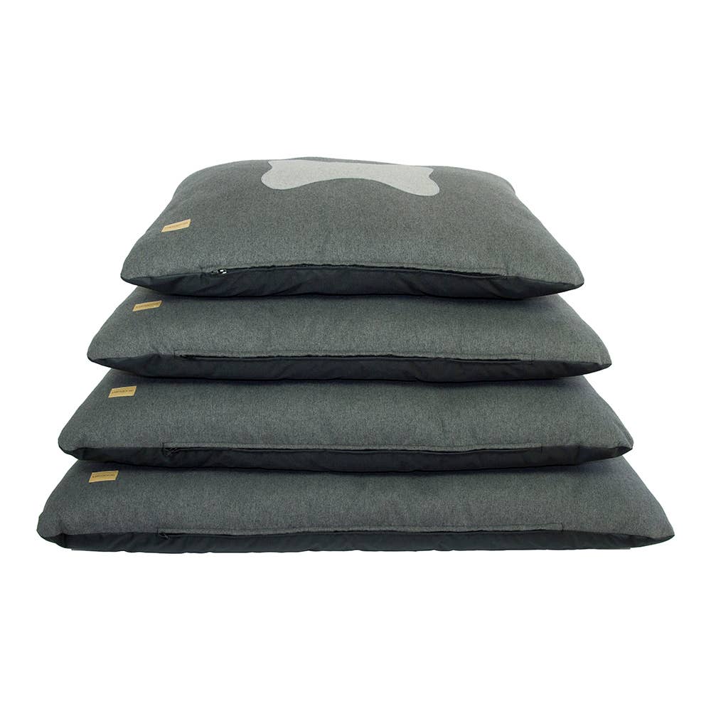 Earthbound Italia - Wholesale Pet Bed - Dog - Grey Pillow with Bone4