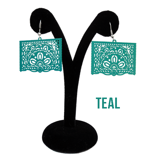 Xochico - Wholesale Dangle Earrings - Papel Picado style "Ala" Earrings1