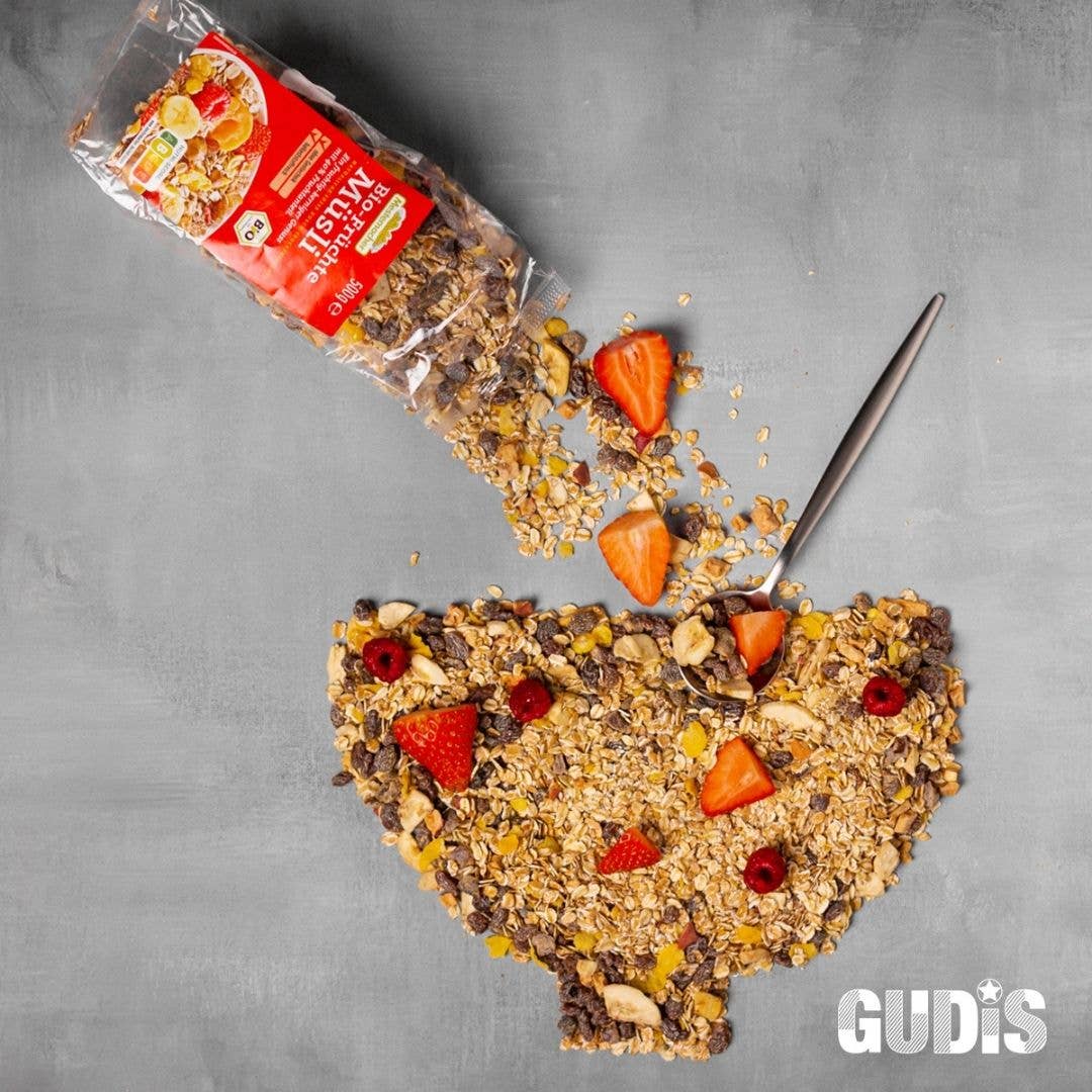 Gudis - Wholesale Breakfast Cereal - Organic Cereals with Fruits 500g0