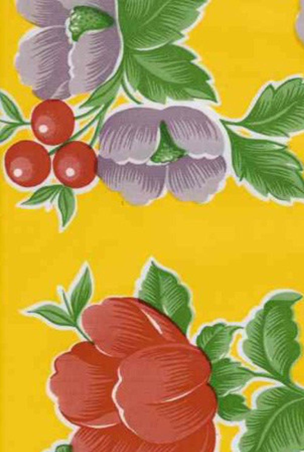 Oilcloth International - Wholesale Tablecloth - Poppy Tablecloth2
