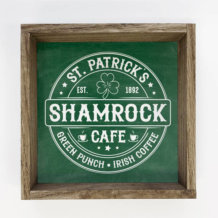 Café au Trèfle de St. Patrick - Art de la Saint-Patrick pour la vente par Hangout Home