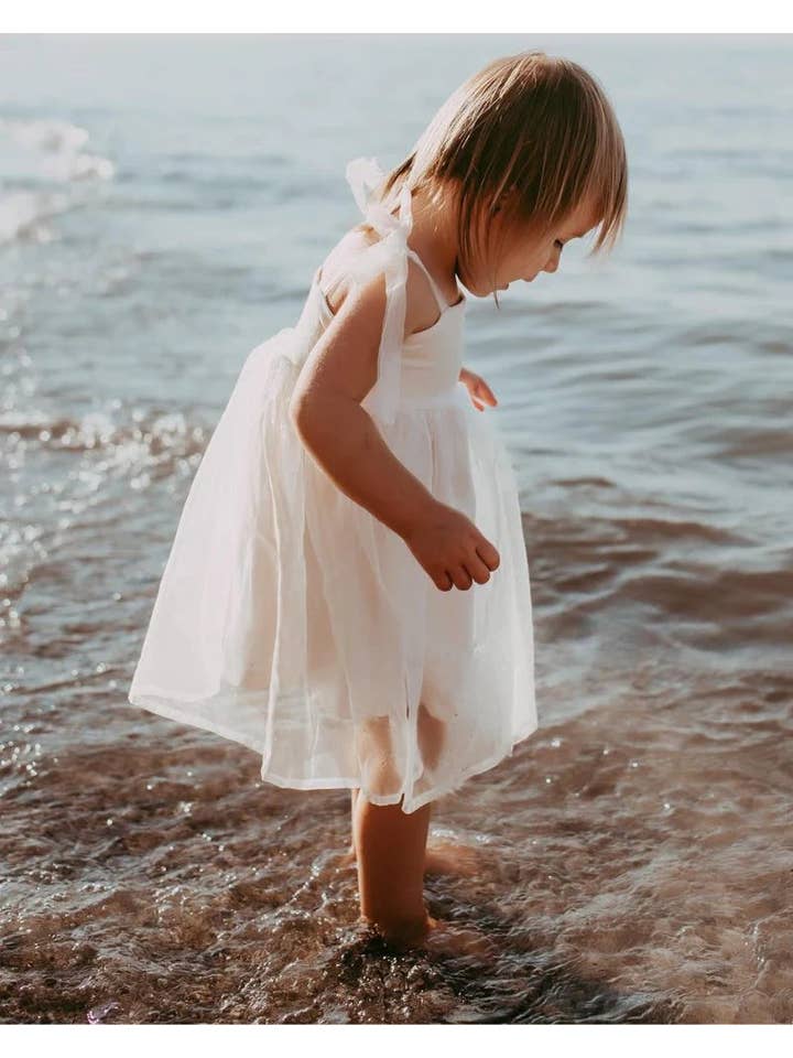 Bailey's Blossoms - Wholesale Dress - Kids - Corrin Tulle Dress - Ivory