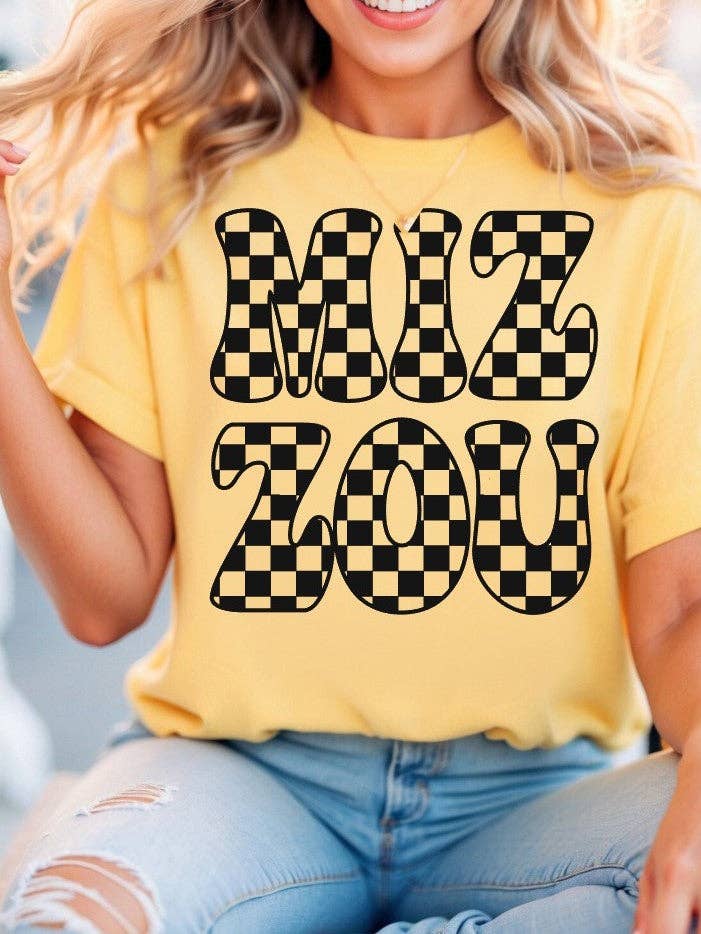 MIZ ZOU | Tigers | Unisex Crewneck T-shirt | Super Comfy Graphic Tees | College Mascot Tees for wholesale by Route 54 Apparel
