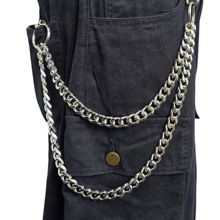 KC200DC DOUBLE CUBAN CHIAIN KEY CHAIN 24" for wholesale by Funk Plus