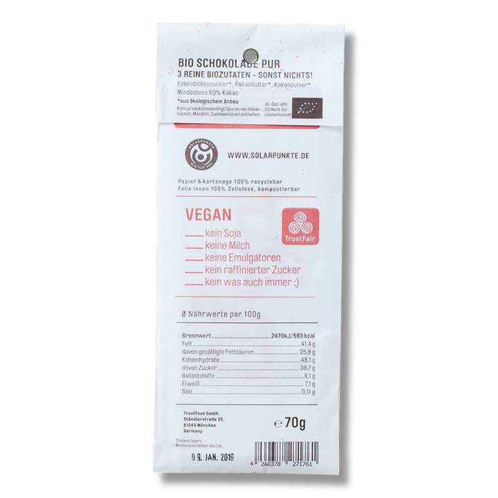 Chocqlate – Großhandel Schokoriegel – OHYA Bio Schokolade