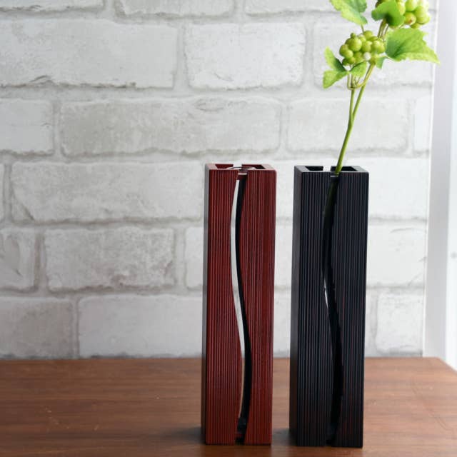 Wave Wooden Flower Vase for Single Flower for wholesale by Greeting Life America