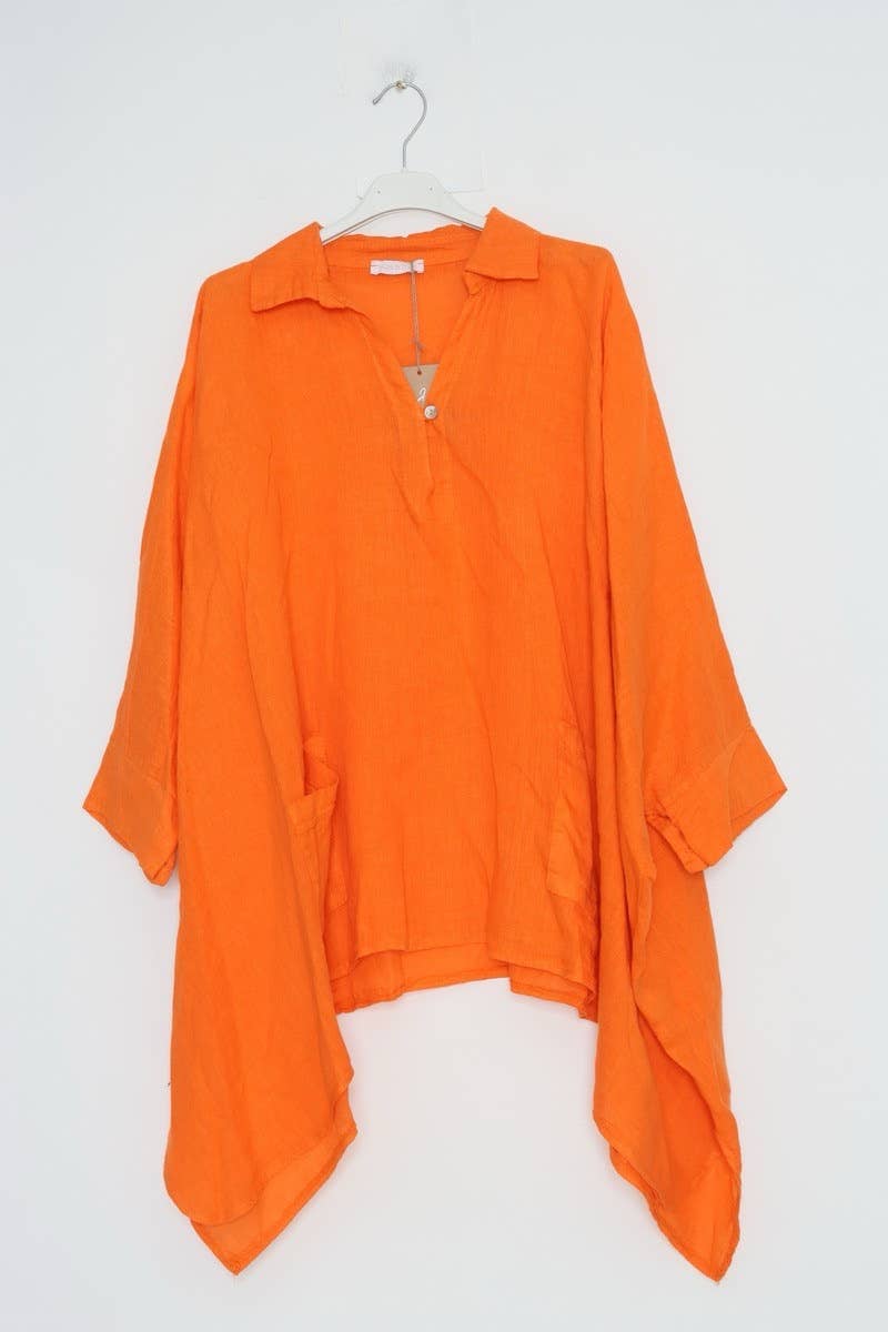 Lea & Luc - Grandes Tailles – Großhandel Tunika – Damen – Leinene Tunika in Übergröße15