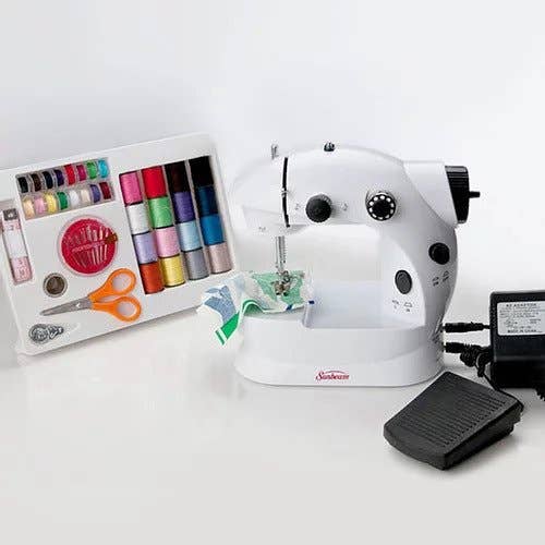 Wholesale Sunbeam Mini Sewing Machine W/foot Pedal for your store - Faire