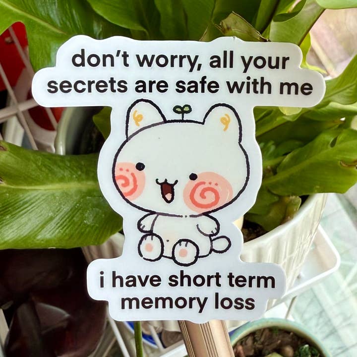 Your Secrets Are Safe Sticker for wholesale by Cool Art Corner