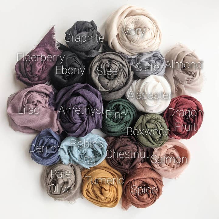 Apricot Ave - Wholesale Scarf - Women's - Flaxen -Single Lightweight Smooth Square Scarf in 4 sizes.