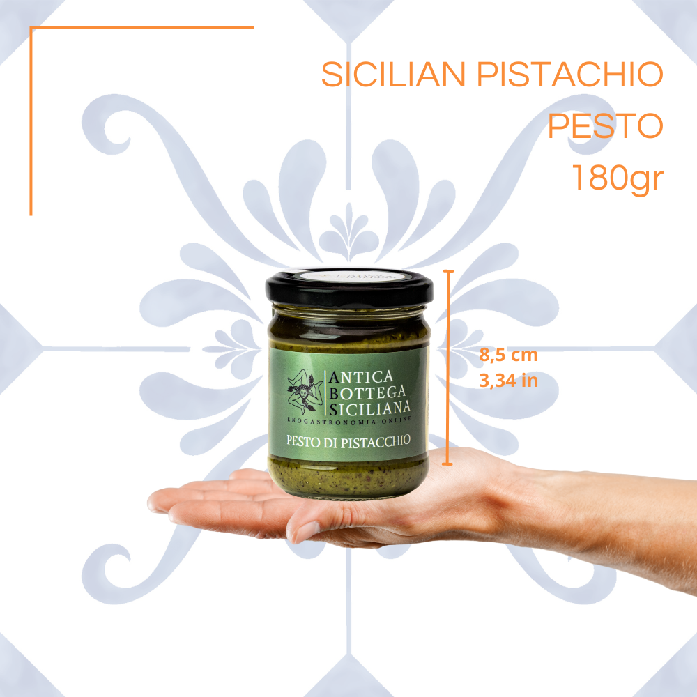 Antica Bottega Siciliana – wholesale Pesto – Sicilian pistachio pesto - 180 g4