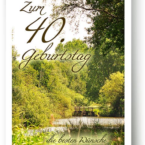 Número cumpleaños/tarjeta de felicitación/40 cumpleaños/ 521940 para venta al por mayor de Yabué