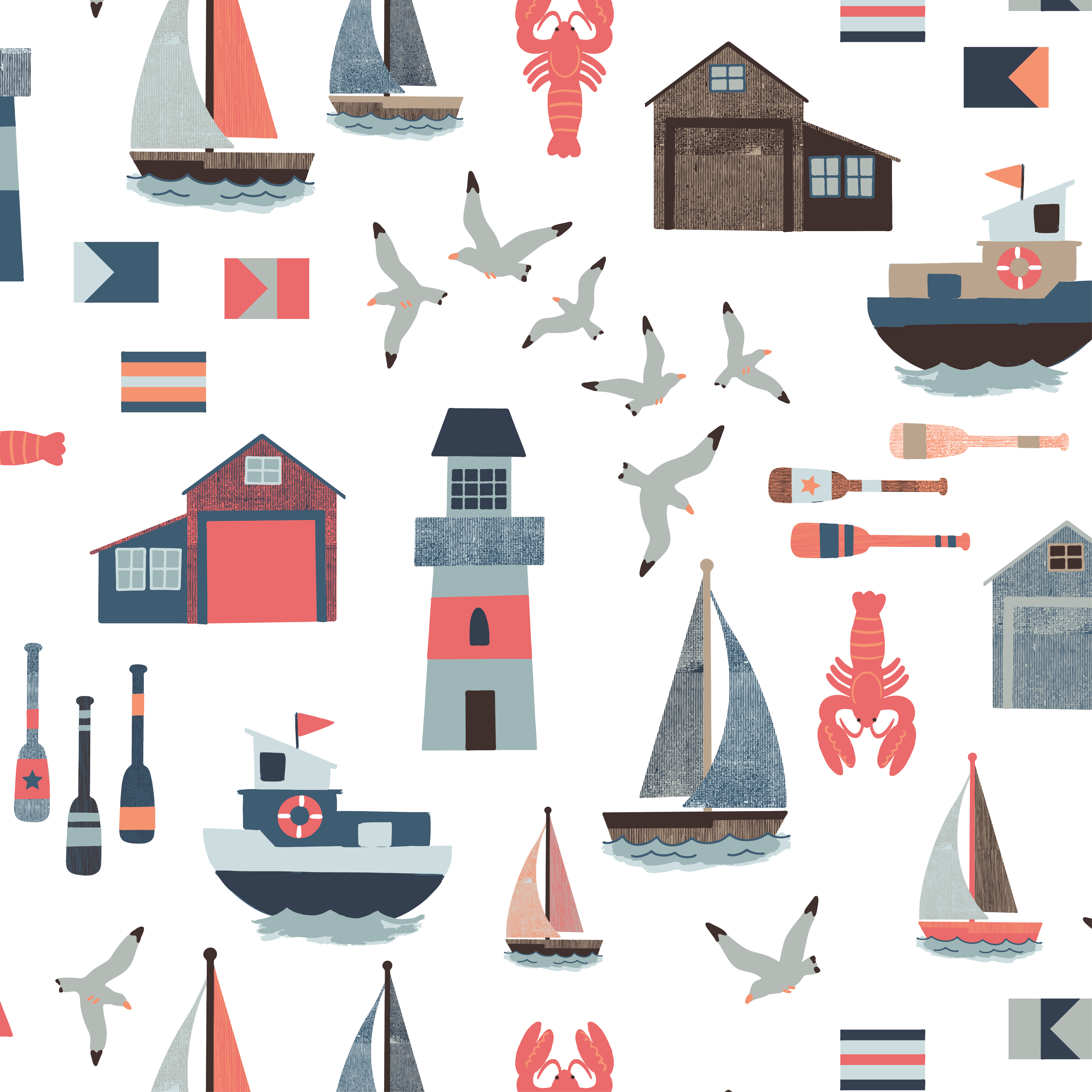 Bebe au Lait - Wholesale Hooded Towel - Kids & Baby - Nautical Toddler Hooded Towel3