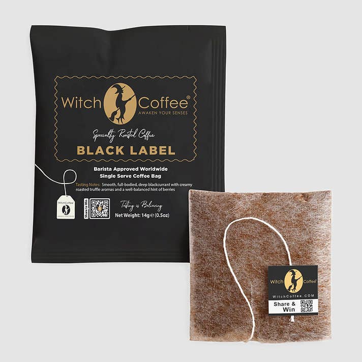 WITCH COFFEE (Montre Australia Pty Ltd) - Wholesale Ground Coffee - 12x Witch Coffee - Black Label Steeped Coffee Bags2