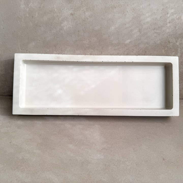 Minimal Loot Design - Vente Plateaux décoratifs - Plateau rectangulaire en béton, porte-objets minimaliste, pour bijoux, savon et trousseau de clés, style moderne7
