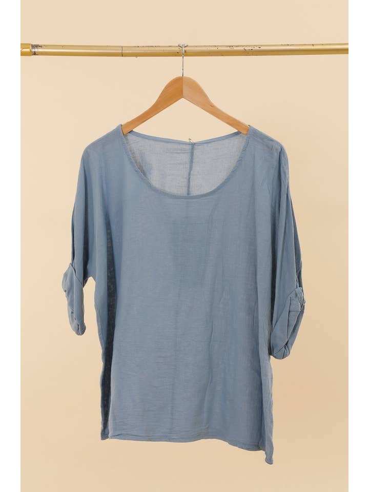 la maison des fibres naturelles – wholesale T-shirt – women's – t-shirts 1101 + SIZE60%cotton 40%linen14