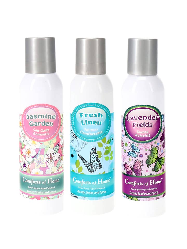 Room Spray Mix Case 9oz Bottle 6pk for wholesale by Comforts of Home