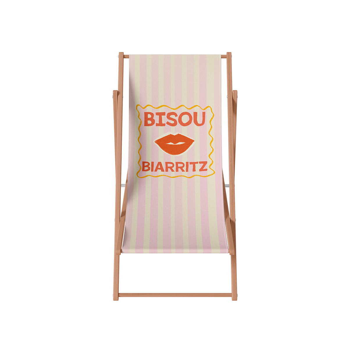 Coast and Valley - Wholesale Outdoor Chair - Outdoor deck chair in wood and polyester - Bisou4