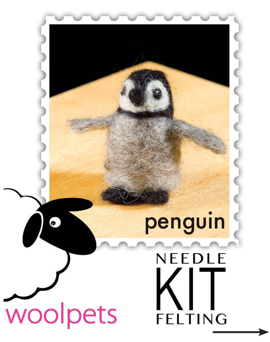 Woolpets - Vente Kit de bricolage - Kit de feutrage pour pingouins2