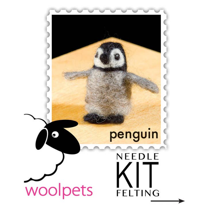 Woolpets - Wholesale DIY Craft Kit - Penguin Felting Kit2