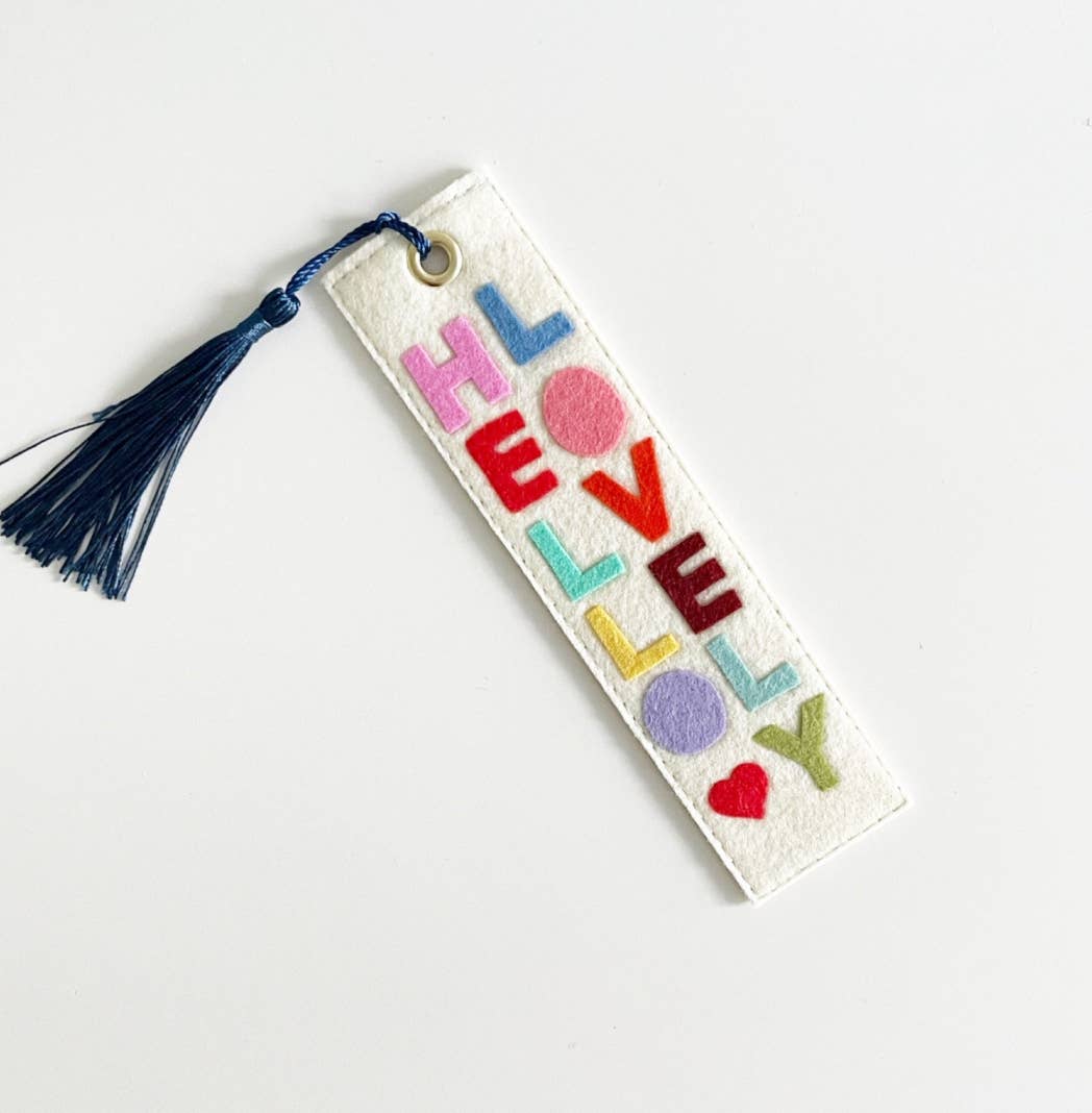 Milo & Mollie – Großhandel Lesezeichen – Hallo, schöner Filz-Lesezeichen3