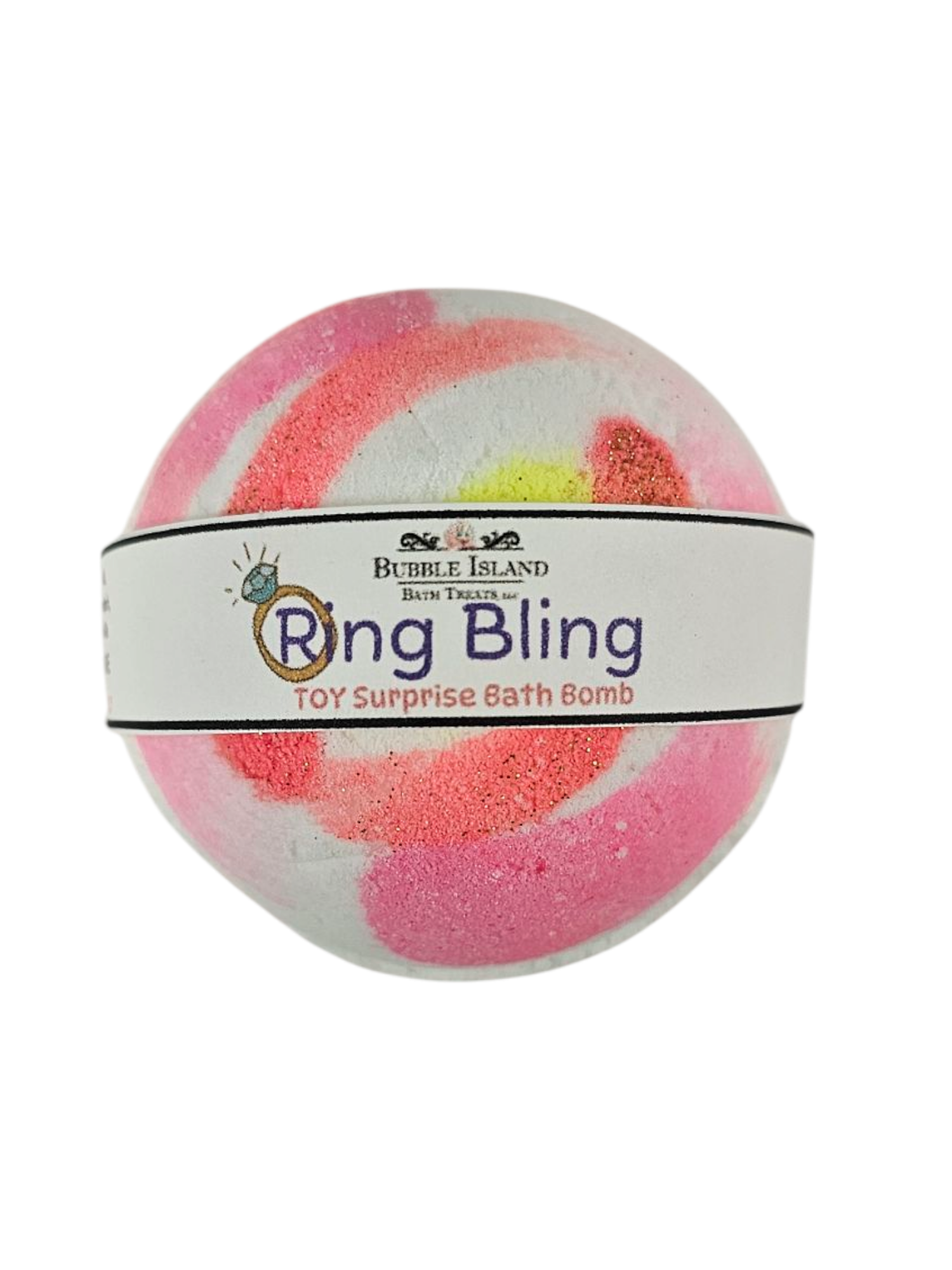 Bubble Island Bath Treats - Wholesale Bath Bomb/Fizz - Toy Surprise Bath Bomb - Ring Bling1