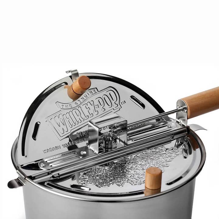 Flyer Foods Inc - Wholesale Kitchen Appliance - Stainless Steel Whirley Pop Popcorn Popper