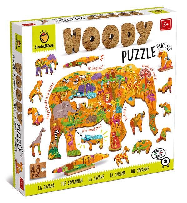 DAM - Wholesale Puzzle - Kids - Ludattica - Woody Puzzle SAVANNAH0