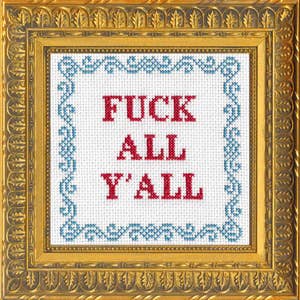 Snarky Hand Embroidery Kit let That Shit Go, Funny DIY Needlepoint Craft  Set 