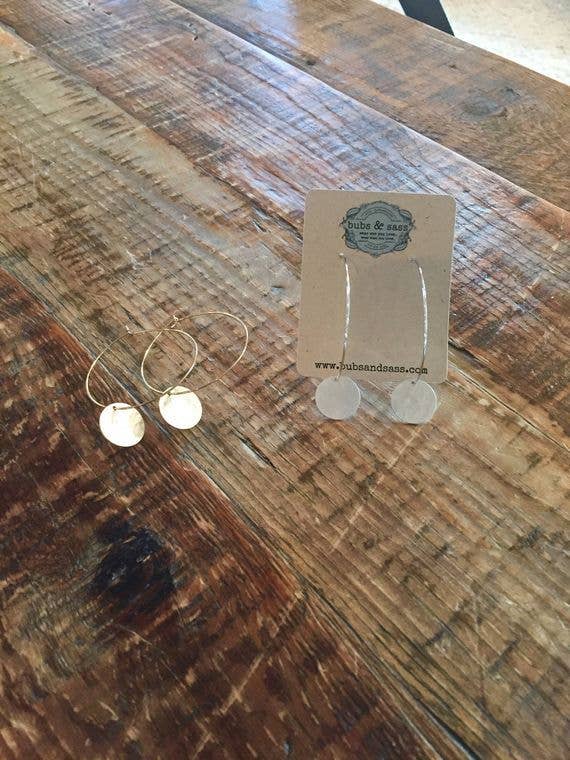 bubs & sass – Engroshandel Hoops – hamret cirkel dingle hoops3