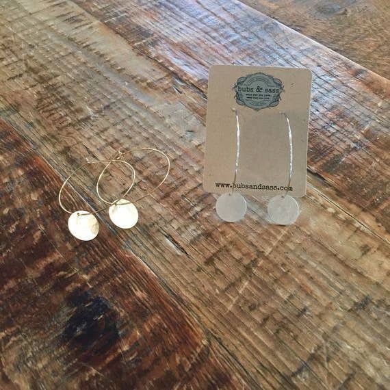 bubs & sass – Engroshandel Hoops – hamret cirkel dingle hoops3