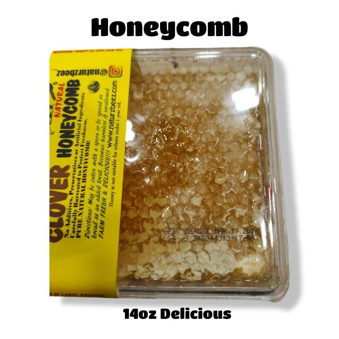 Naturz Beez - Wholesale Honey - HONEYCOMB 14oz PURE UNFILTERED HONEY COMB2