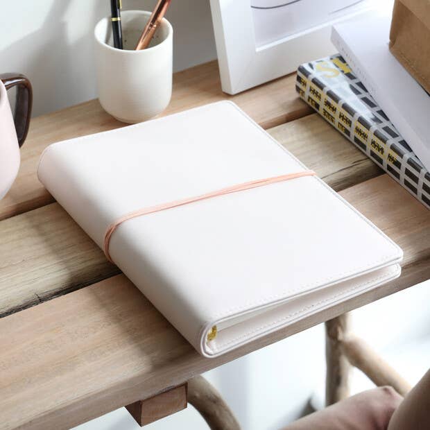 Lisa Angel - Wholesale Notebook - Pink Vegan Leather Refillable Notebook0