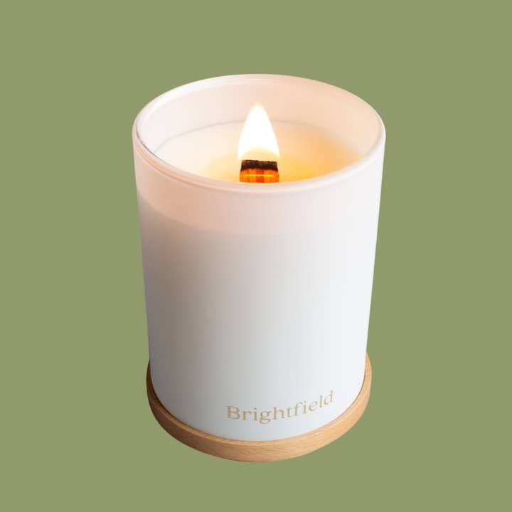 Brightfield - Wholesale Jar/Filled Candle - Greenhouse Candle - Tomato Scented Candle with Wood Wick