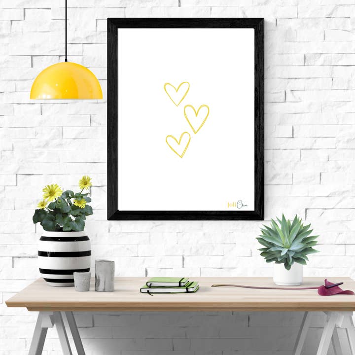 “Heart” illustration poster for wholesale by Joli Citron