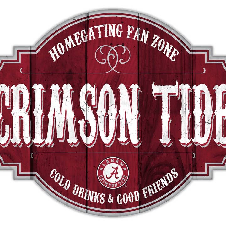 Alabama Homegating Tavern 12 tommer skilt for engroshandel hos Fan Creations