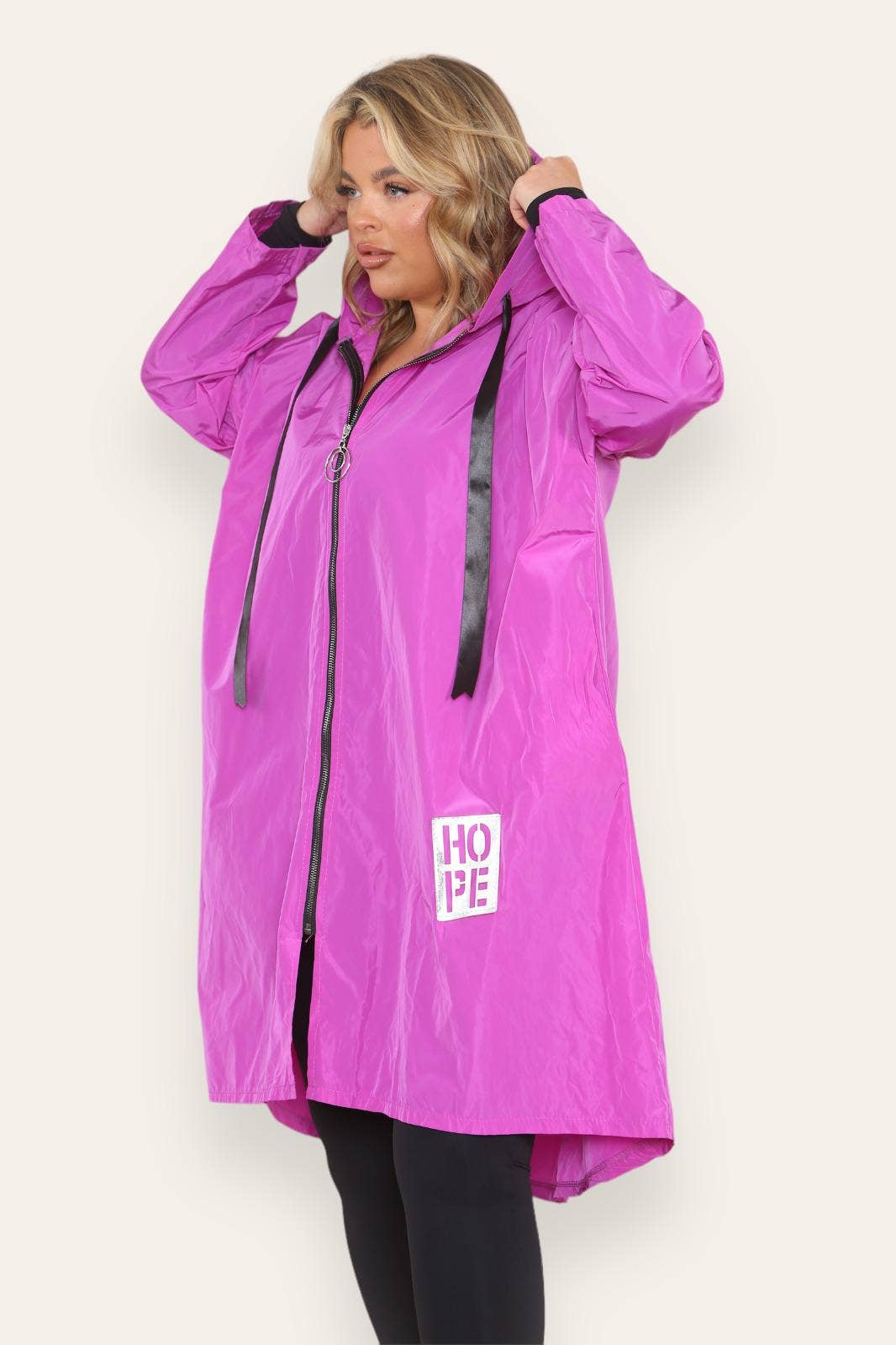 Miss Bold - Wholesale Raincoat - Women's - Oversized Hooded Rain Mac27