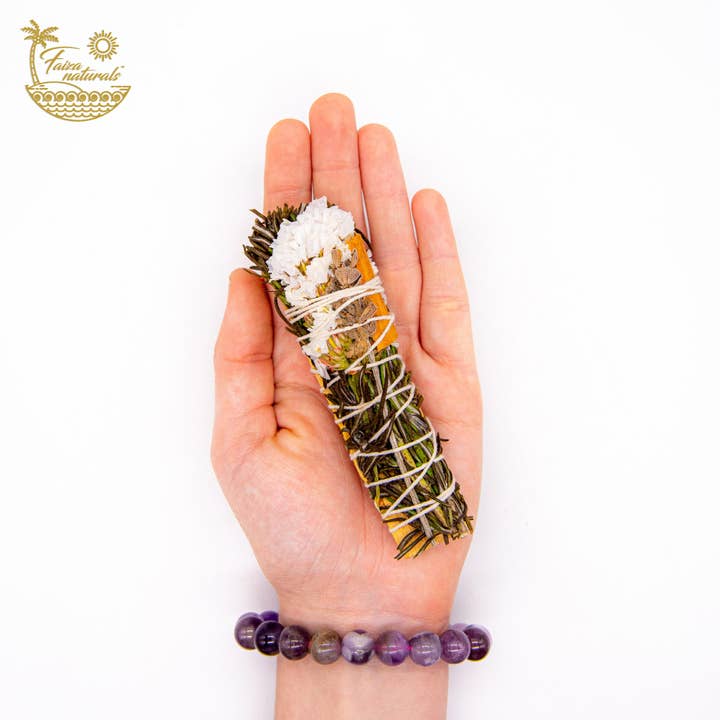 Faiza Naturals - Wholesale Smudge Stick - Palo Santo Floral Herb Smudge - Exclusive Production