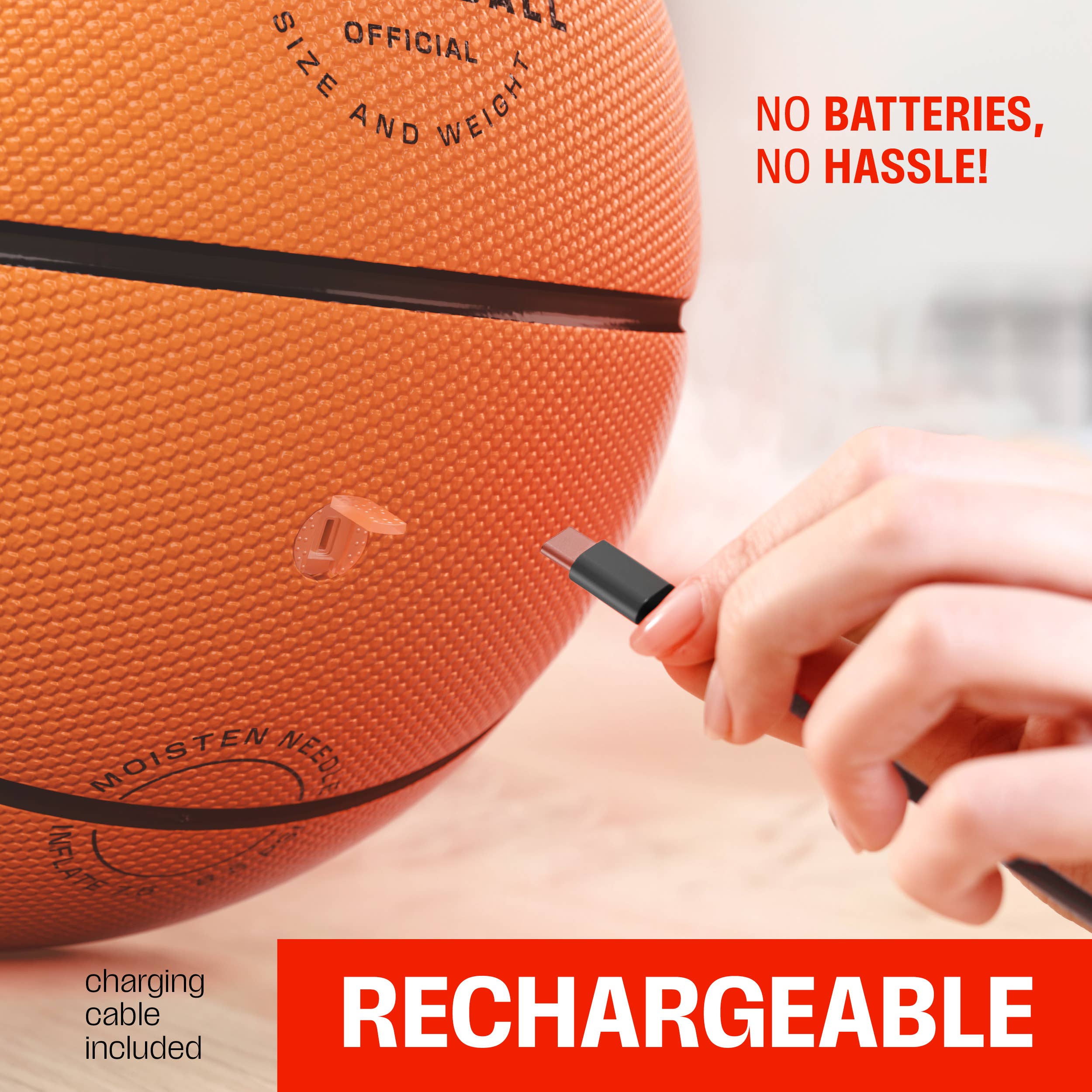 Squad Hero – wholesale Sporting accessories – Rechargeable Light Up Basketball Ball3