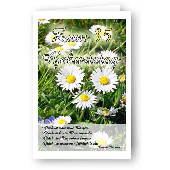 Zahlengeburtstag / Grußkarte / 35. Geburtstag / 5298350 für den Großhandel von Yabué