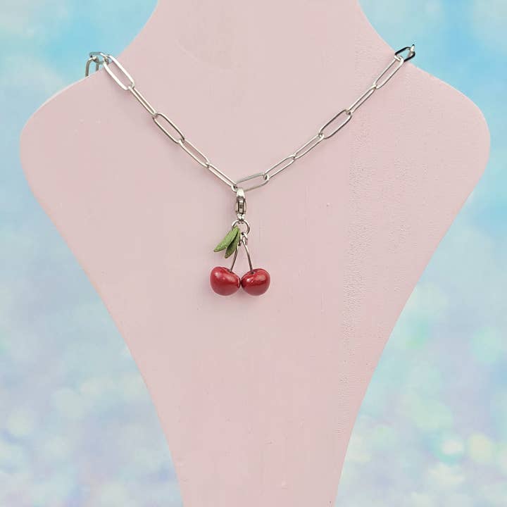 Pendentif Collier Cerise (Pendentif Seulement) pour la vente par blurandbake