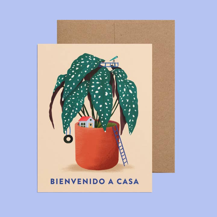 Ana Peake - Wholesale Everyday Greeting Card - Bienvenido a Casa Spanish Greeting Card