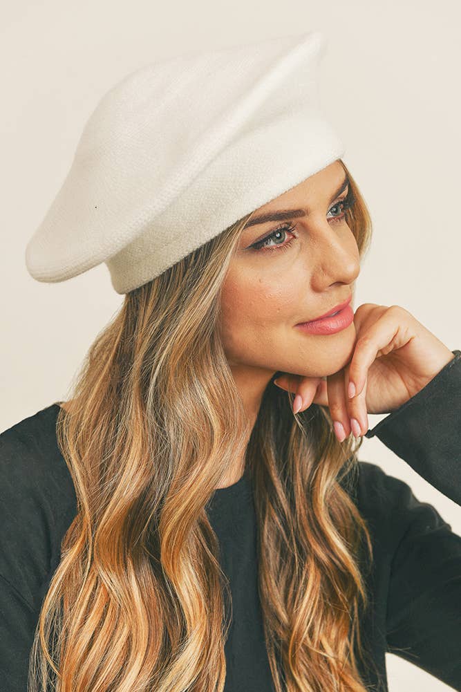 Hana – wholesale Beret – Women's – Stretchy Solid Color Beret61