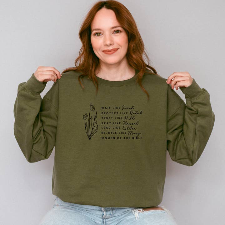 Sweatshirt graphique chrétien pour femmes de la Bible pour la vente par Words & Wellness
