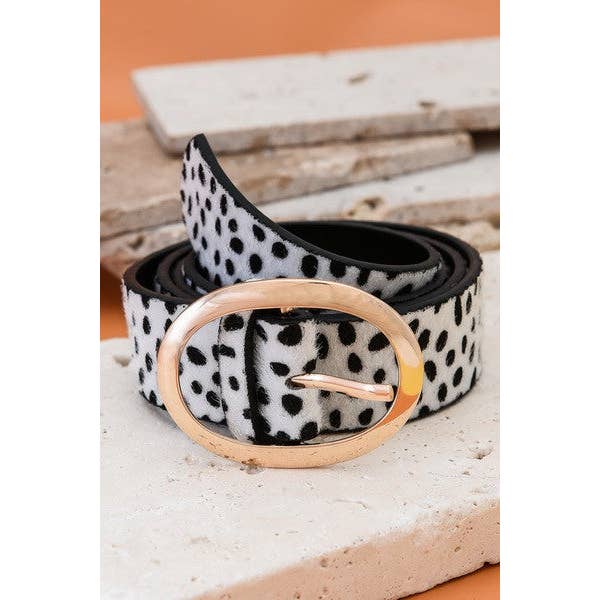 JOSSLYN by wall to wall - Wholesale Belt - Women's - CLASSIC OVAL BUCKLE LEATHER BELT | 40BT6098