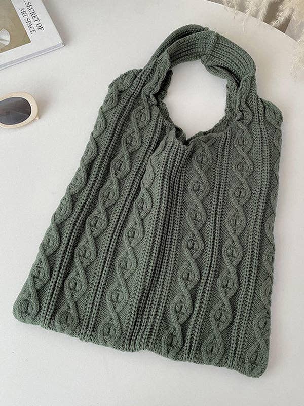 UZ Wholesale Store – Großhandel Tragetasche – Damen – Einfarbige gewebte Handtaschen12