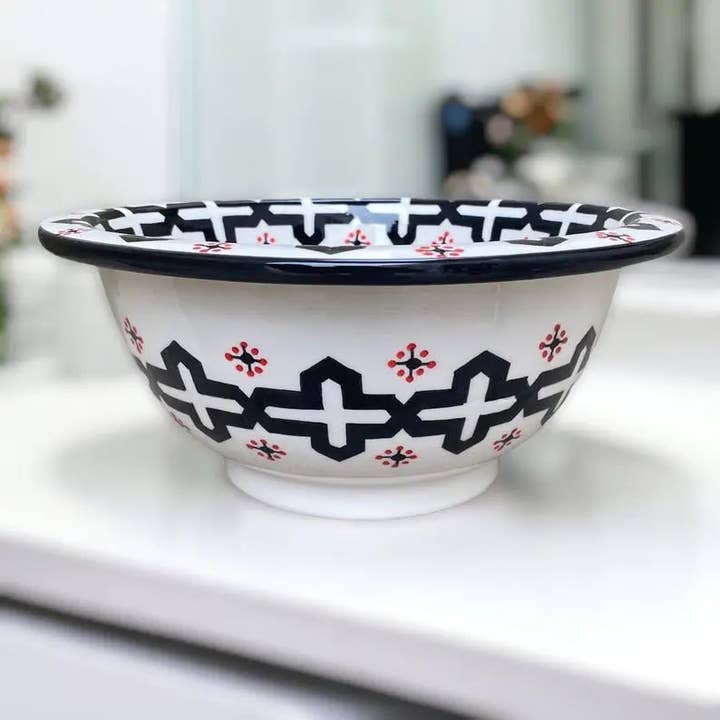 Moroccan Sink - Wholesale Bathroom Accessory Set - Hand Painted Bathroom Round Washbasin Kitchen Sink1
