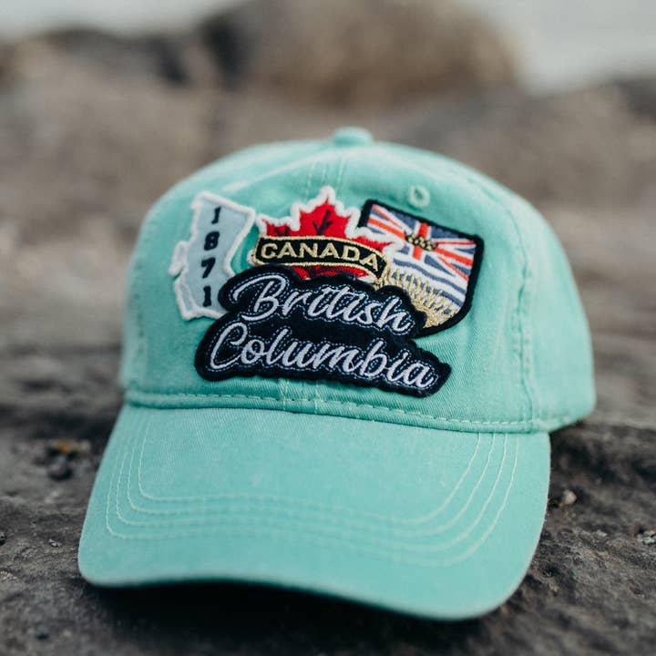 Northern Icons Creations INC - Vente Casquette de baseball – unisexe - Casquette de province avec broderie patch Colombie-Britannique